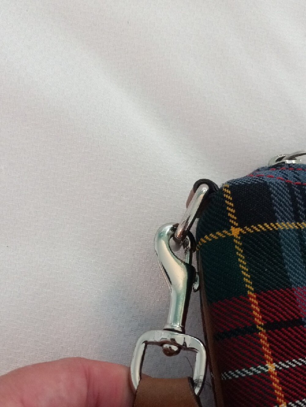 Vintage Coach 2000s Hampton Demi Shoulder Bag Y2K Wool Tartan Plaid H3J-9361 - Picture 13 of 13